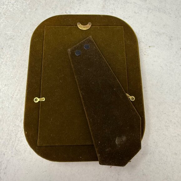 Set 3 Vintage Brass Gold photo picture frames lot 1980s 1990s 5x7 photo frame - Picture 6 of 8